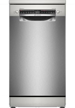 Bosch SPS4HMI49E - Serie 4, Freistehender Geschirrspüler, Gebürsteter Stahl mit Anti-Fingerprint, ca. 45 x 85 cm